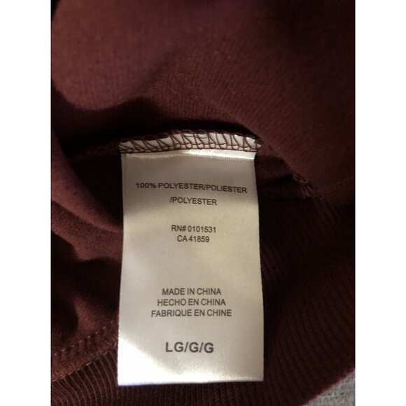 Women's Coca-Cola Graphic Burgundy Red Zip Up Crop Jacket Size Large - Picture 5 of 5